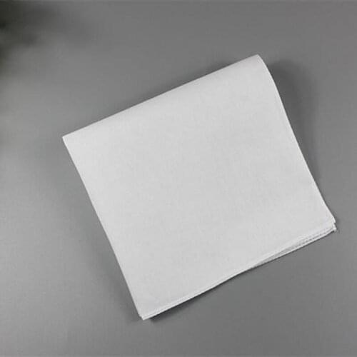 100% Cotton Male Table Satin Handkerchief Pure White Cotton Towel Mens Suit Pocket Square Handkerchief LX4991
