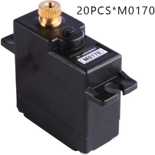 20pcs K-power M0170 2kg torque mini analog servo rc plane servo 17g metal gear servo
