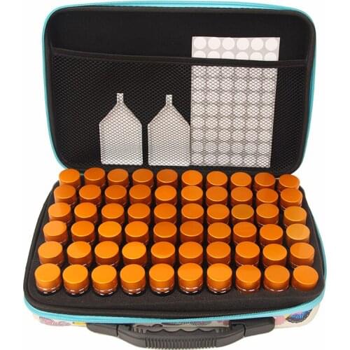 60Gold/Sliver Diamond storage bottle New Diamond embroidery diamond painting tool Drill Storage Hand bag Zipper Design bag