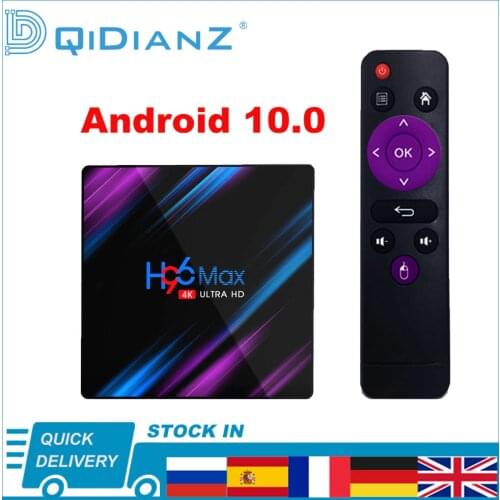 Android 10,0 H96Max 4K Smart TV BOX 1080P Quad Core H96Max TV Caja RK3318 2,4G inalámbrico WIFI Reproductor Multimedia
