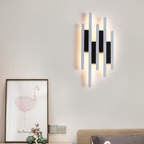 Decorative Line Wall Lamp Simple Personality Front Desk Background LED Wall Lamp Bedroom Bedside Dining Room LED Wall Lamp