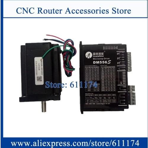 Leadshine 2-phase hybrid stepper motor D57CM31 + DM556S Driver 3.1N.m hybrid Stepping motor and driver