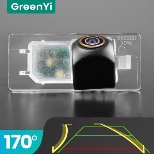 GreenYi Trajectory 170° AHD Car Rear View Camera for VW Passat Touareg Porsche Cayenne Sharan Audi A3 A6 Q3 Night Vision 4 Pin
