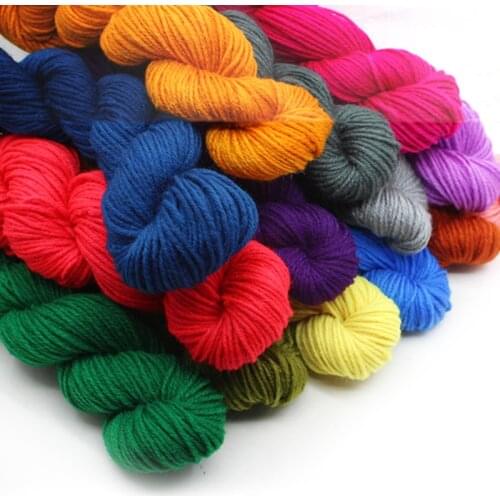 50g/lot Multi Color Cotton Acrylic Knitting Yarn Soft Warm Baby Yarn For Hand Knitting Supplies