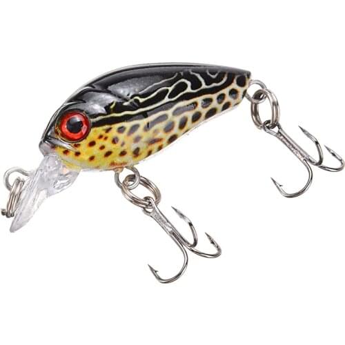 6pcs/set Artificial Fish Hooks Mini Crank Fishing Lures Swimmingbait Wobblers Crankbait Hard Fake Baits Plastic