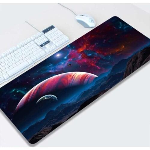 Night Sky Mouse-pad with Sewn Edges Thermal Transfer Printed Mice Mat Laptop Notebook Keyboard Pad Gaming Accessories 2mm