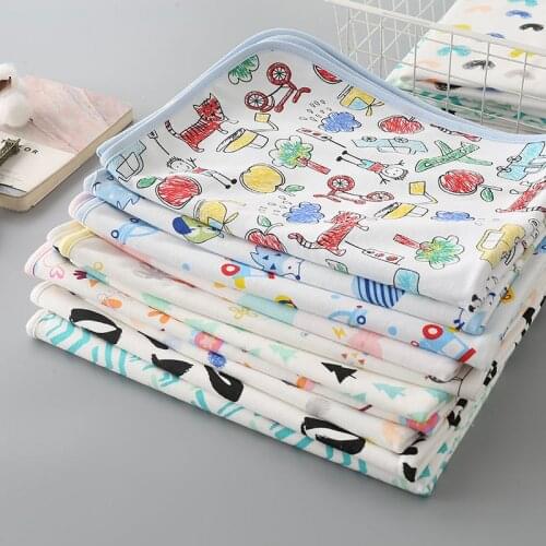 Baby Diaper Changing Pads Waterproof Portable Nappy Mat For Travel Washable Reusable Crib Sheet Mattress Cover For Infant