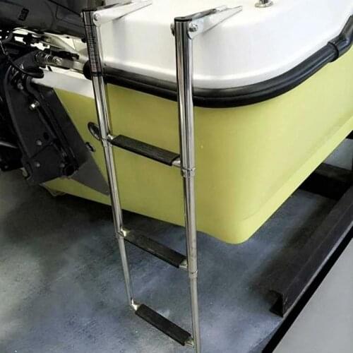 Marine Launch Ladder 304 Stainless Steel Telescopic Ladder