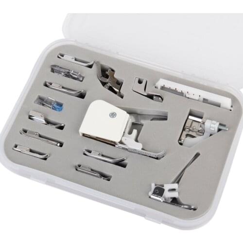 15x Presser Foot Set for Singer Sewing Machines LOW SHRANK