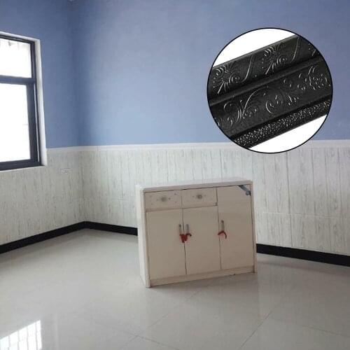 Wall Sticker Stereo Corners Corner Corridor Border Wall Self Adhesive Waistline Sticker Waterproof Tile Baseboard Foam Stickers