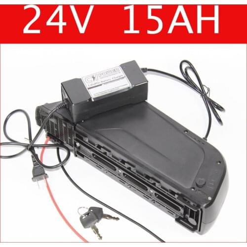 Down tube 24V 15AH e bike Lithium ion battery samsung electric bike 24v battery with 5V USB ebike battery , Free customs duty