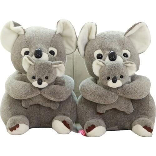BOLAFYNIA Original cute high quality children plush toy doll Australia koala mother and baby koala Stuffed toy