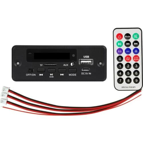 DC12V Digital Bluetooth-compatible MP3 Decode Board with 2*3W Amplifier Mini USB Aux