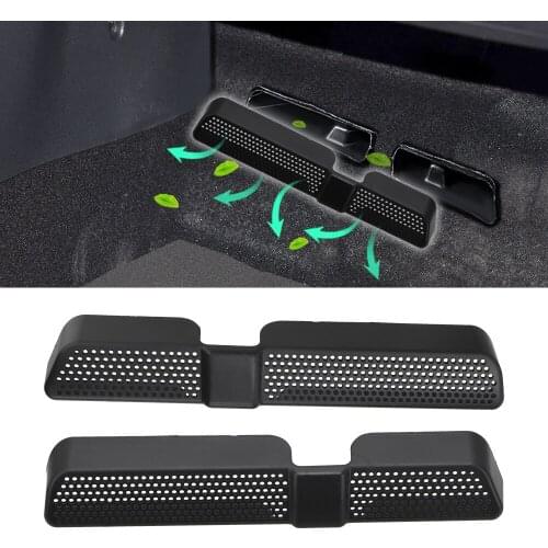 2Pcs/Set Car Air Outlet Cover Dustproof Back Seat Under Ventilation Vent Cover For Skoda Kodiaq 2016 2017 2018 Car-styling