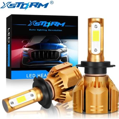 XSTORM H7 9007 Led H1 H3 H4 H8 H11 HB4 HB3 H13 9004 HIR2 Car Led Headlight Bulbs COB 60W 9000LM 6000K White Lamp for Auto Lights