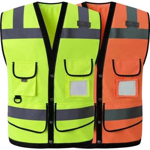 Motorcycle Jacket Reflective Vest High Visibility Night Shiny Warning Safety Coat for Traffic Work Cycling Team Uniform