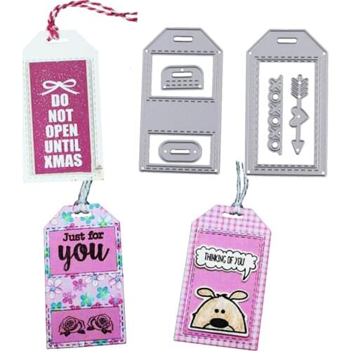 WYSE Metal Cutting Dies indexes Heart Label Die Scrapbooking for DIY photo album/Paper Cards Decorative Craft Template Supplies