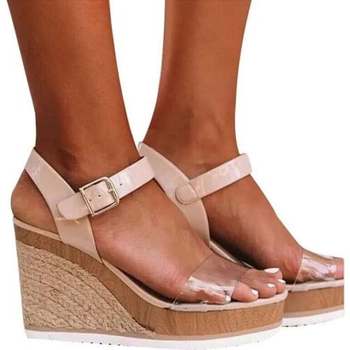 Women Sandals 2020 Wedges Shoes For Women Summer Sandals Platform Sandals Shoes Female Peep Toe High Heels Woman Sandalias Mujer