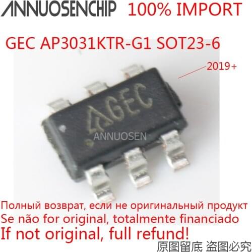 10PCS AP3031KTR-G1 AP3031KTR AP3031K AP3031 G1 GEC SOT23-6 100% imports new