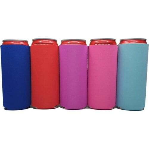12 OZ stock slim insulated can sleeve stubby holder for beverages and beer