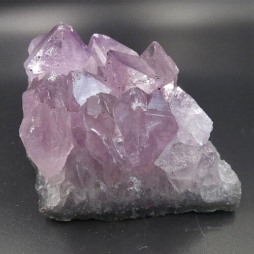 410g 100% Natural Uruguay Amethyst Cluster Specimen Quartz Crystal Cluster Fengshui Home Decoration