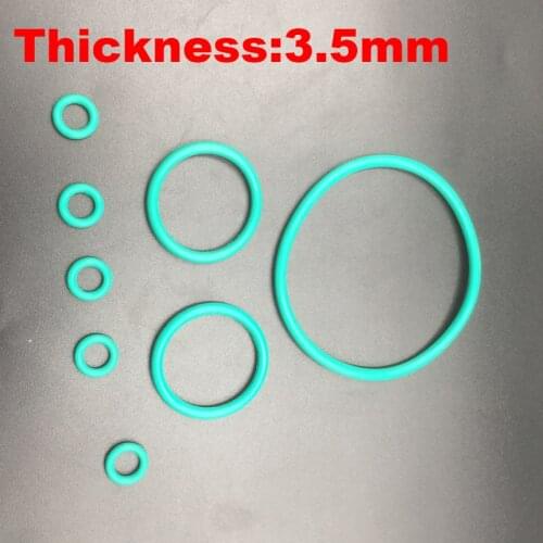 5pcs 76x3.5 76*3.5 78x3.5 78*3.5 80x3.5 80*3.5 OD*Thickness 3.5mm Green Fluoro FKM Fluorine Rubber O-Ring Oil Seal O Ring Gasket
