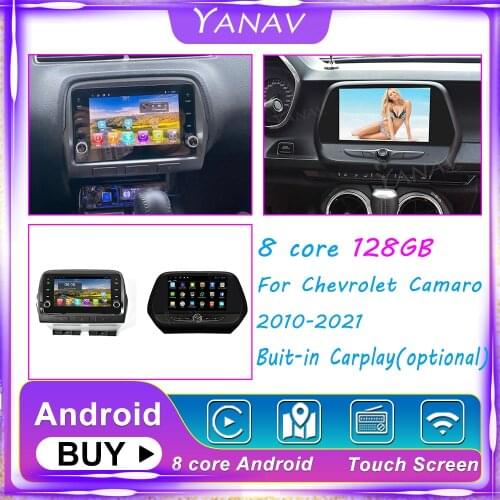 2 DIN Android Auto Car Radio Stereo Receiver For Chevrolet Camaro LS ST10 2010 to 2021 Car GPS Navigation Video audio IPS Player