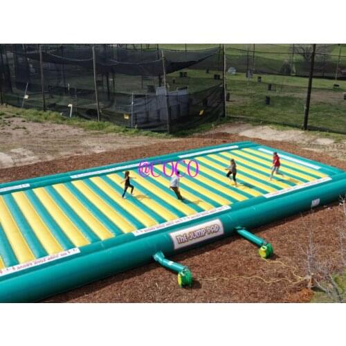 Free air ship to door,commercial inflatable jump pad for sale, 10x7x0.6mH jumping pad inflatable bounce pad, air play mat