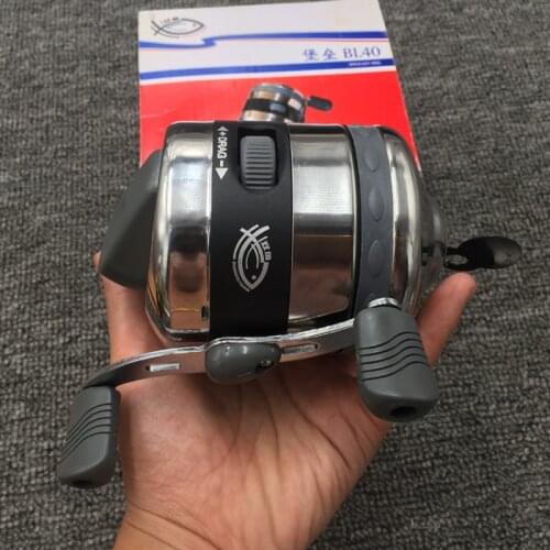 Large Shooting Fish Wheel Metal Stainless Steel Double Fish Fortress BL40 Left And Right Hand Interchangeable Fishing Wheel