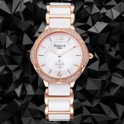 Huayra fashion ceramic bracelet quartz creative watch waterproof female sapphire ladies watch
