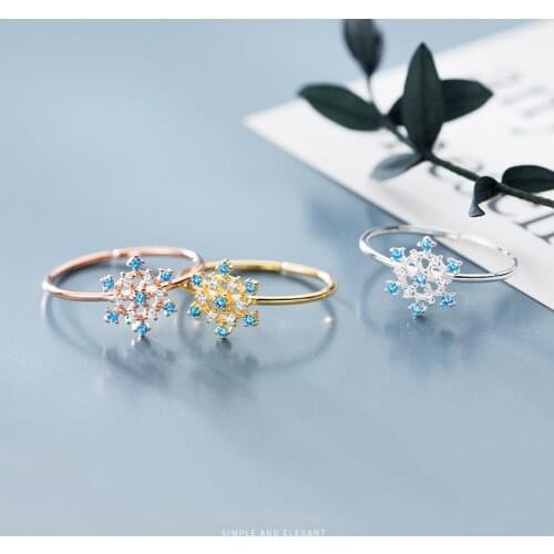 COLUSIWEI Rings With Crystals