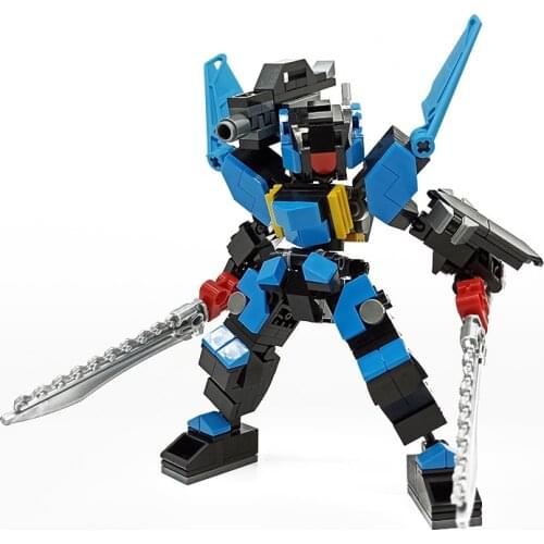 Kids Toy Action Robots Figure Building Blocks Model Kits Anime Soldier Mecha Warrior Assemble Bricks Dolls Toys For Children