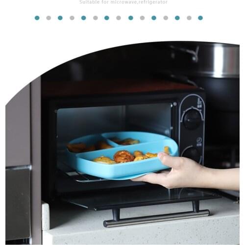 Childrens Dishes Baby Silicone Sucker Bowl Baby Smile Face Plate Tableware Set Smile Face Baby Tableware Set Kids Plate