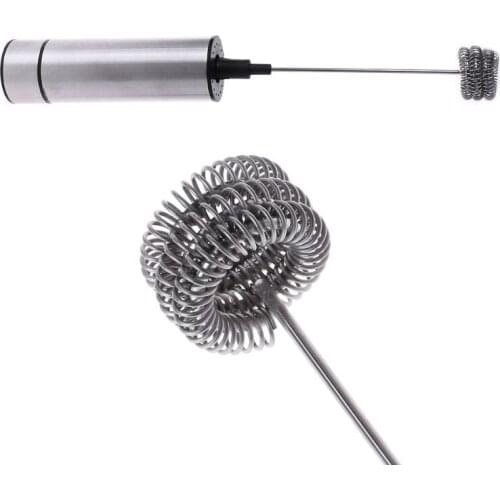 Electric Handheld Stainless Steel Milk Frother Auto Stirrer Kitchen Tools 425B