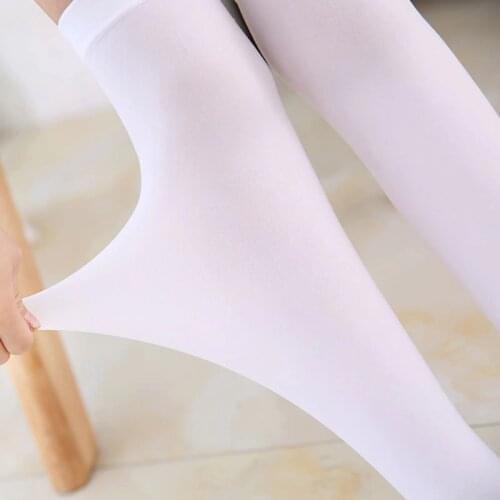 Student Girl Knee-high Socks Baby Girls Solid Color Soft Velvet Princess Comfortable Children Kids Fashion School Uniform Socks