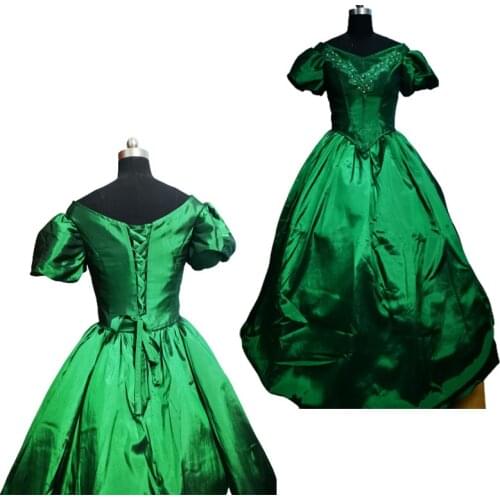 New Woman Vintage Costumes 18th Duchess Retro medieval Renaissance Reenactment Theatre Civil war Victorian dress D-734