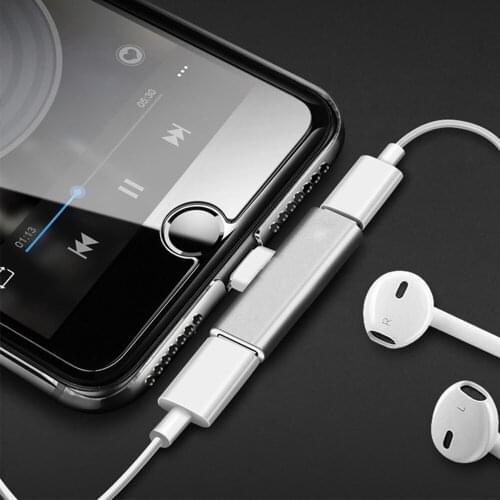 Connector Splitter Charger USB c adapter Audio Charging Cable Headphone Adapter Jack to Earphone AUX Cable