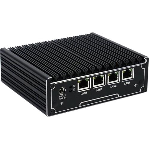 Newest 4 Lan Pfsense Router With Intel Bay Trail Quad Core J1900 Business Mini PC Support 3G/4G 1*COM 1*VGA Windows 7
