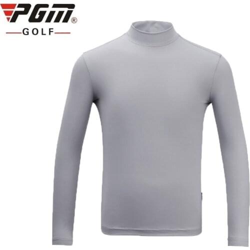 Pgm Golf Shirts Boys O-Collar Shirt Anti-Sweat Sunscreen Sport Golf Wear Children Long Sleeve Tennis T Shirt Clothing AA51871