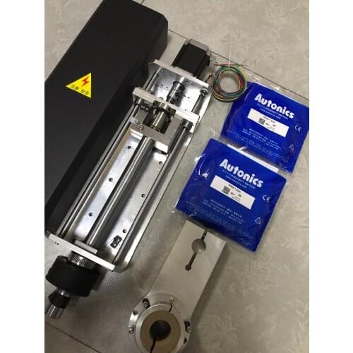 Nema23 stepper motor 200mm working stroke CNC Flame Plasma Cutting Lifter Z axis +Anti Collision Clamp+2pcs Proximity Switches