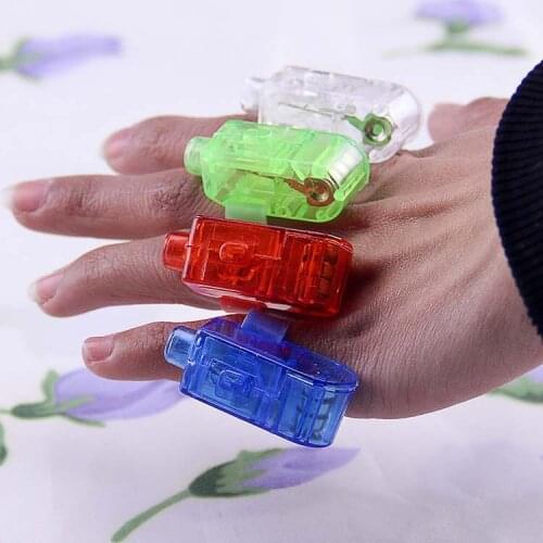 Light-emitting Finger Lamp LED Ring Flashing Colorful Birthday Christmas Party Laser Lamp Nightlight Lamp Toy Shopping Source
