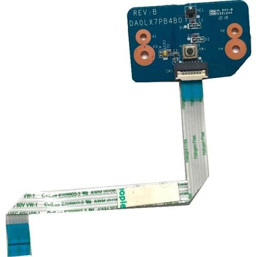 Excellent Original For HP Pavilion DV7-4000 Laptop Power Button Board With Cable DA0LX7PB4B0 REV:B