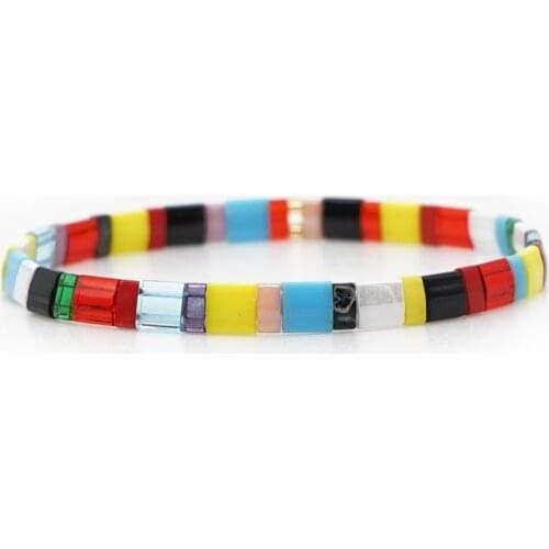 TILA Beads Mixed Color Personality Ladies Bracelet Jewelry Bracelets Hand New Handmade Woven Bracelets for Women Jewellery Gift