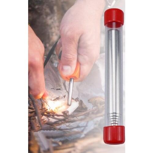 Outdoor Cooking Blow Fire Tube 304 Stainless Steel Fire Starter Tube Portable Camping Fire Pipe Blowing Fire Stick Outdoor Tool