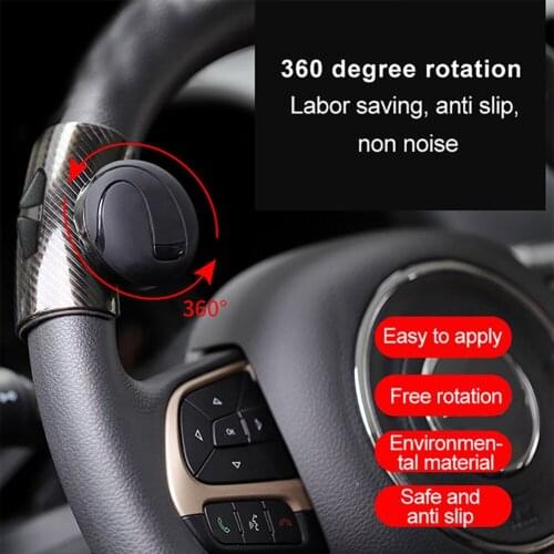 Universal 85x55mm Car Steering Wheel Spinner Knob Auxiliarys Booster Aid Control Handle Grip Black Car Styling Accessories