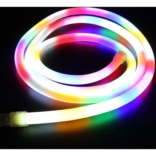 AC 220V Neon Strip Waterproof 14mm Neon Sign LED Night Lamp Multicolor White Pink Yellow 2835 120leds/m Flexible Ribbon Strip