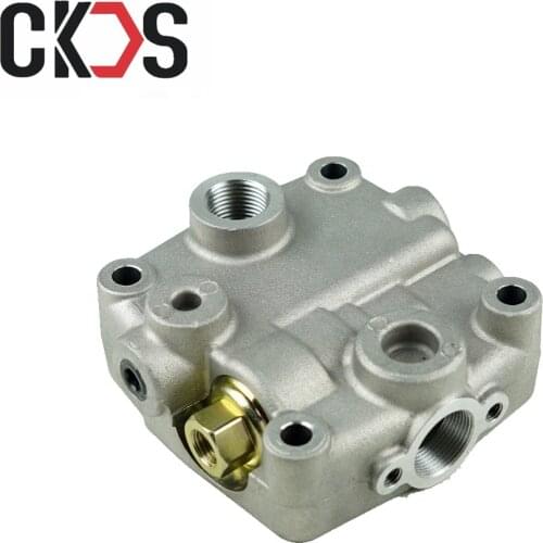 High Quality HCKSFS Japanese Trucks Engine Air Brake Compressor Parts Cylinder Head Upper Right for Isu-zu Trucks 6WF1 Engine