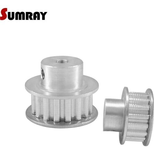 SUMRAY XL 16T Timing Pulley 5/6/7/8/10/12mm Bore CNC Belt Pulley 11mm Belt Width Aluminium Motor Pulley For CNC Machine 2pcs
