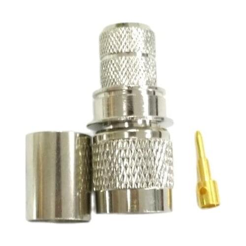 1PC TNC Male Plug RF Coax Connector Crimp RG8 LMR400 cable Straight Nickelplated NEW wholesale