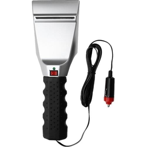 12V Electric Heated Car Ice Scraper Automobiles Cigarette Lighter Snow Removal Shovel Windshield Glass Defrost Clean Tools